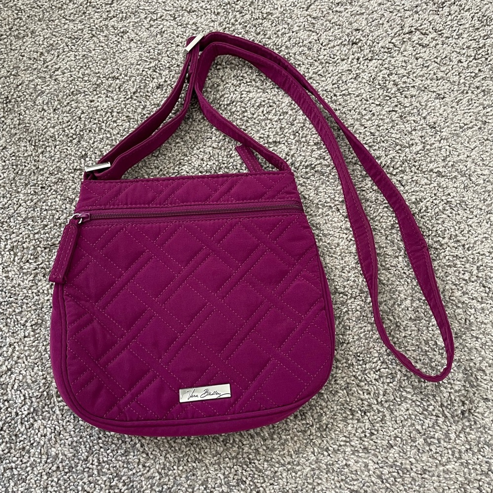 Vera Bradley Purple Quilted Crossbody Bag